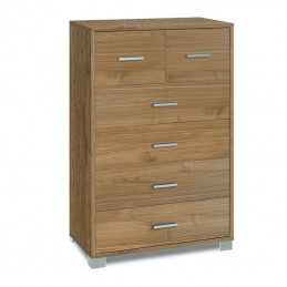 MOBILE 4+2 CASSETTI KIT NOCE STELVIO