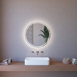 Specchio rotondo art. 103 cm 75 illuminazione perimetrale Led per bagno