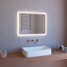 Specchio bagno filo lucido led retroilluminato 80x60 cm ETR106 CRO