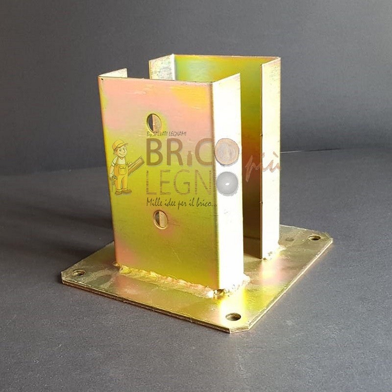 Supporto porta pilastro quadro a C