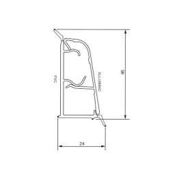 Alzatina classica coperchio in alluminio