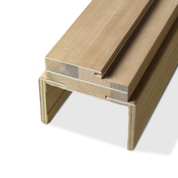 Stipite piano impiallacciato noce Tanganica