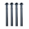 Set 4 gambe tavolo acciaio colore nere