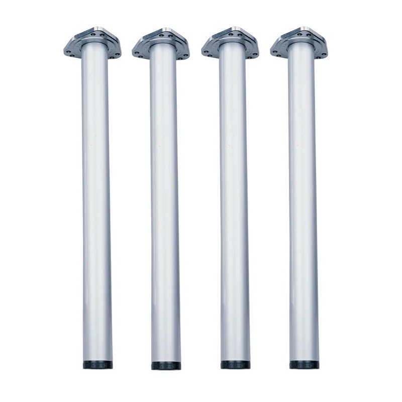 4 Gambe Per Tavolo In Metallo Nero Opaco Da 18-30 Cm, Gambe Regolabili Gambe Per Tavolino Da Caffe Gambe Per Tavolo Regolabili Gambe Per Mobili Kit Con Cacciavite E Viti 88642254 - Foto 3