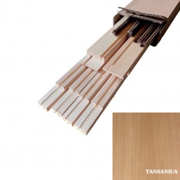 Kit stipite piatto Tanganica per porte scorrevoli 2 ante