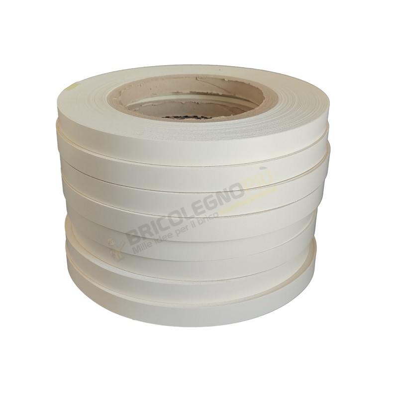 Bordo melaminico preincollato bianco poro h 22 - 45 mm