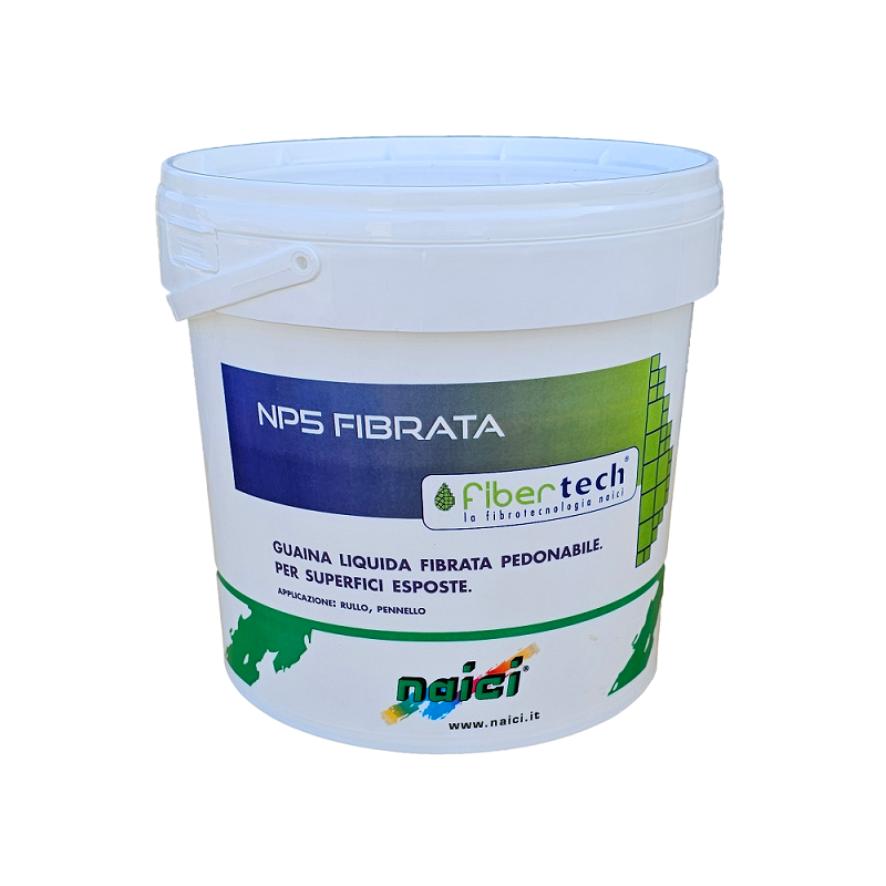 Guaina liquida impermeabilizzante Naici bianca NP5 Fibrata