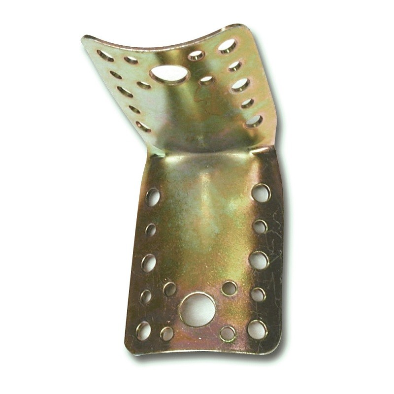 Piastra giunzione piegata per pali tondi Ø 8/10